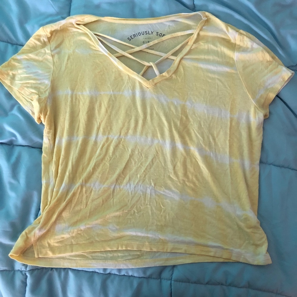 Yellow Loose String Top